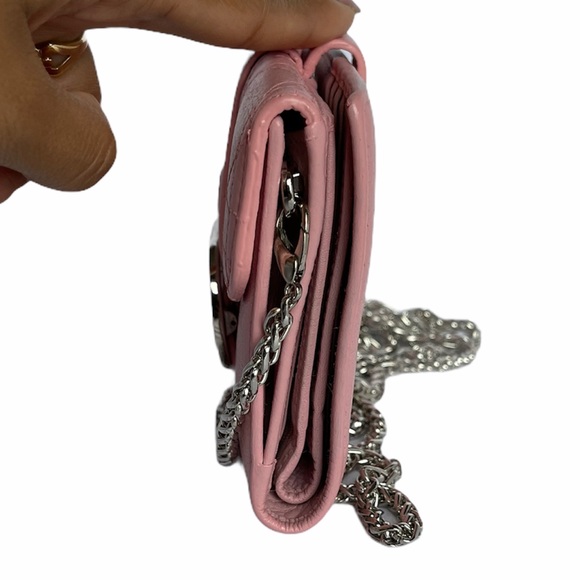 ***SOLD***Christian Dior | Auth Pink and Silver Wallet on Chain - Picture 4 of 13